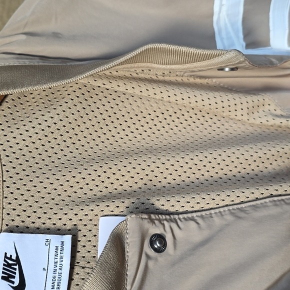 "Deaf And" Nike Collab Nike Short Sleeve Warm Up Jacket Top Button Up Me… - Picture 9 of 11